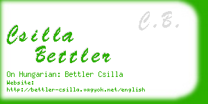 csilla bettler business card